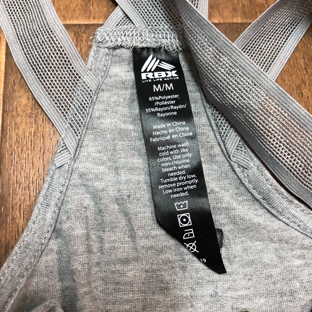 RBX Active Grey Razorback Tank - Picture 6 of 9